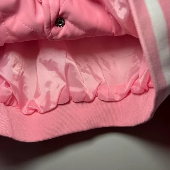 Pink cropped bomber jacket - Picture 7 of 7